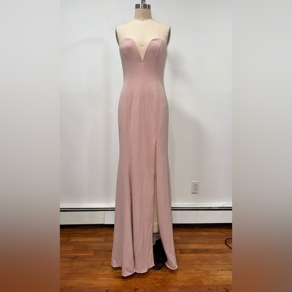 Jay Godfrey Pink Strapless Evening Gown